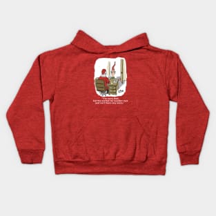 Funny Santa and Elf cartoon Kids Hoodie